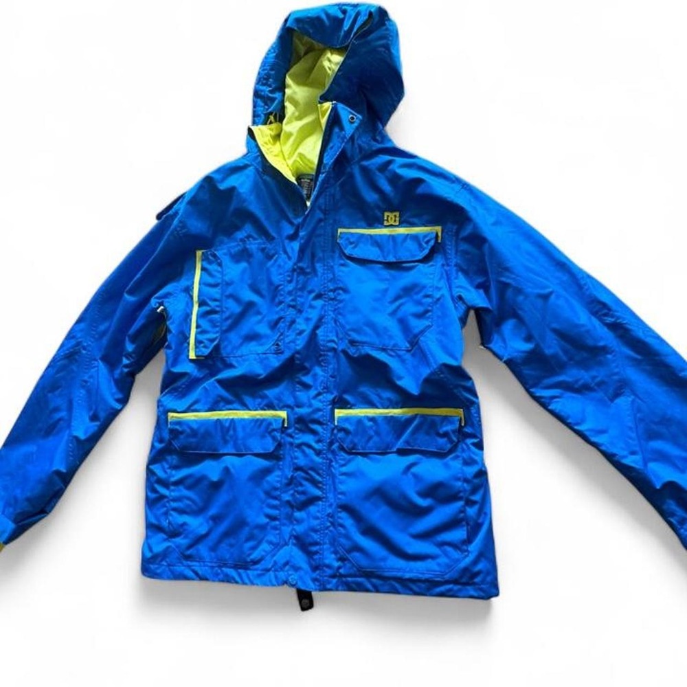 DC Shoes blue & yellow polyester ski jacket